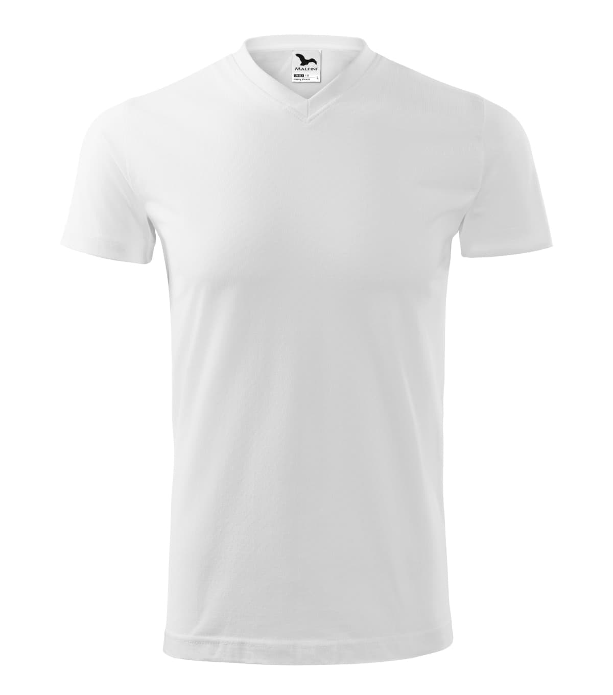Heavy V-neck v barvě bílá — Přední pohled