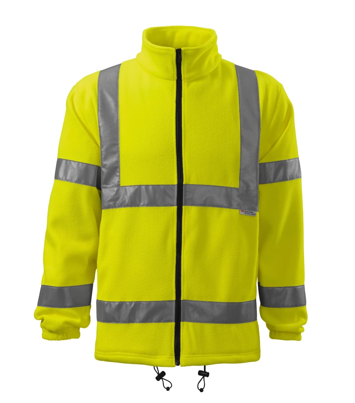 HV Fleece Jacket v barvě fluorescenční žlutá — Přední pohled