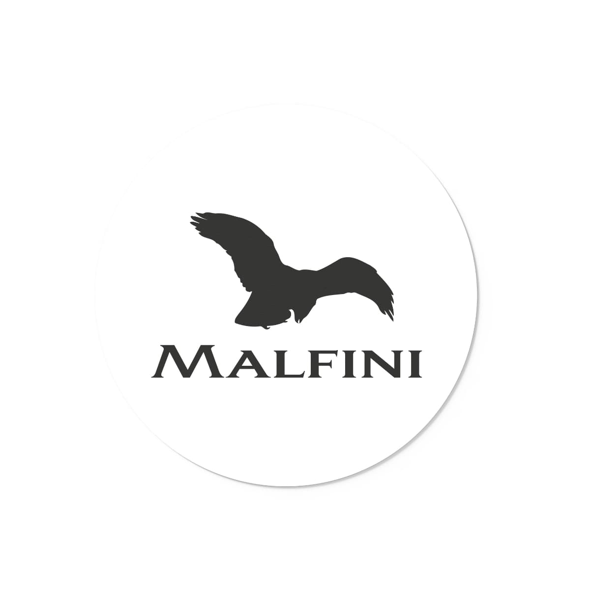 Samolepka MALFINI v barvě bílá — Přední pohled
