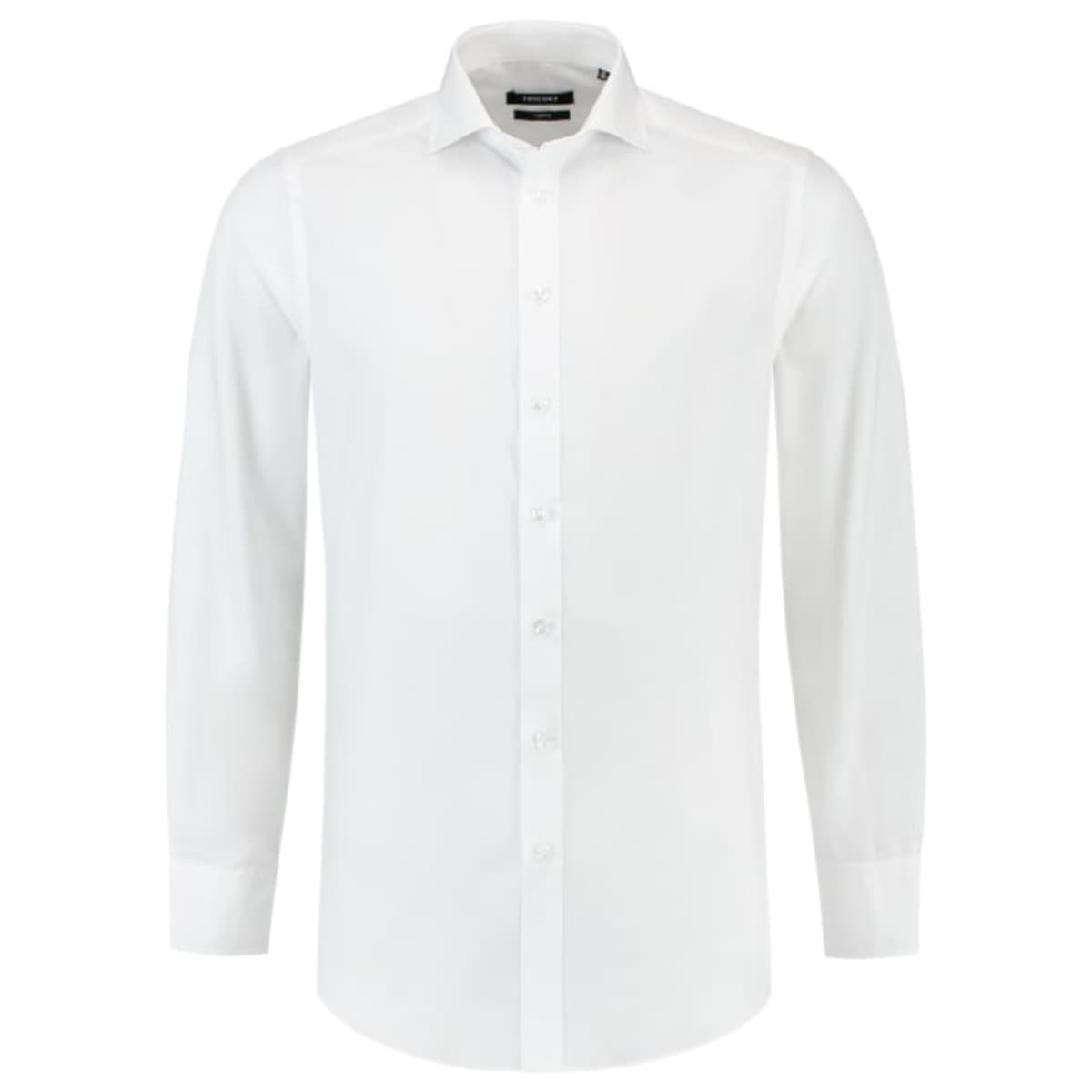 Fitted Stretch Shirt v barvě bílá — Přední pohled