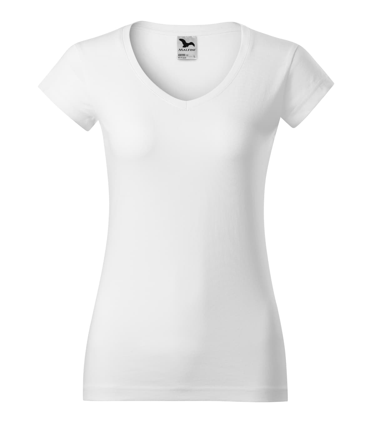 Fit V-neck v barvě bílá — Přední pohled