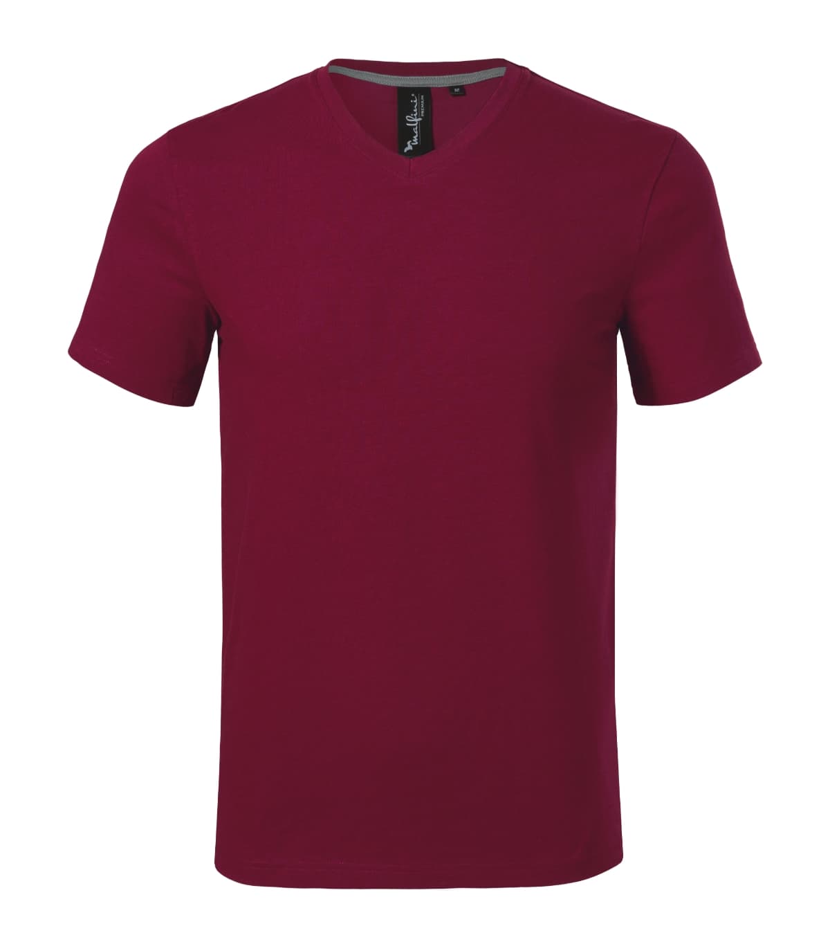 Action V-neck v barvě garnet — Přední pohled