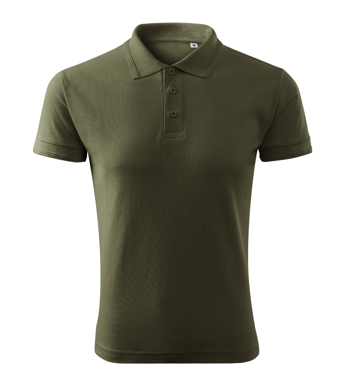 Pique Polo Free v barvě military — Přední pohled