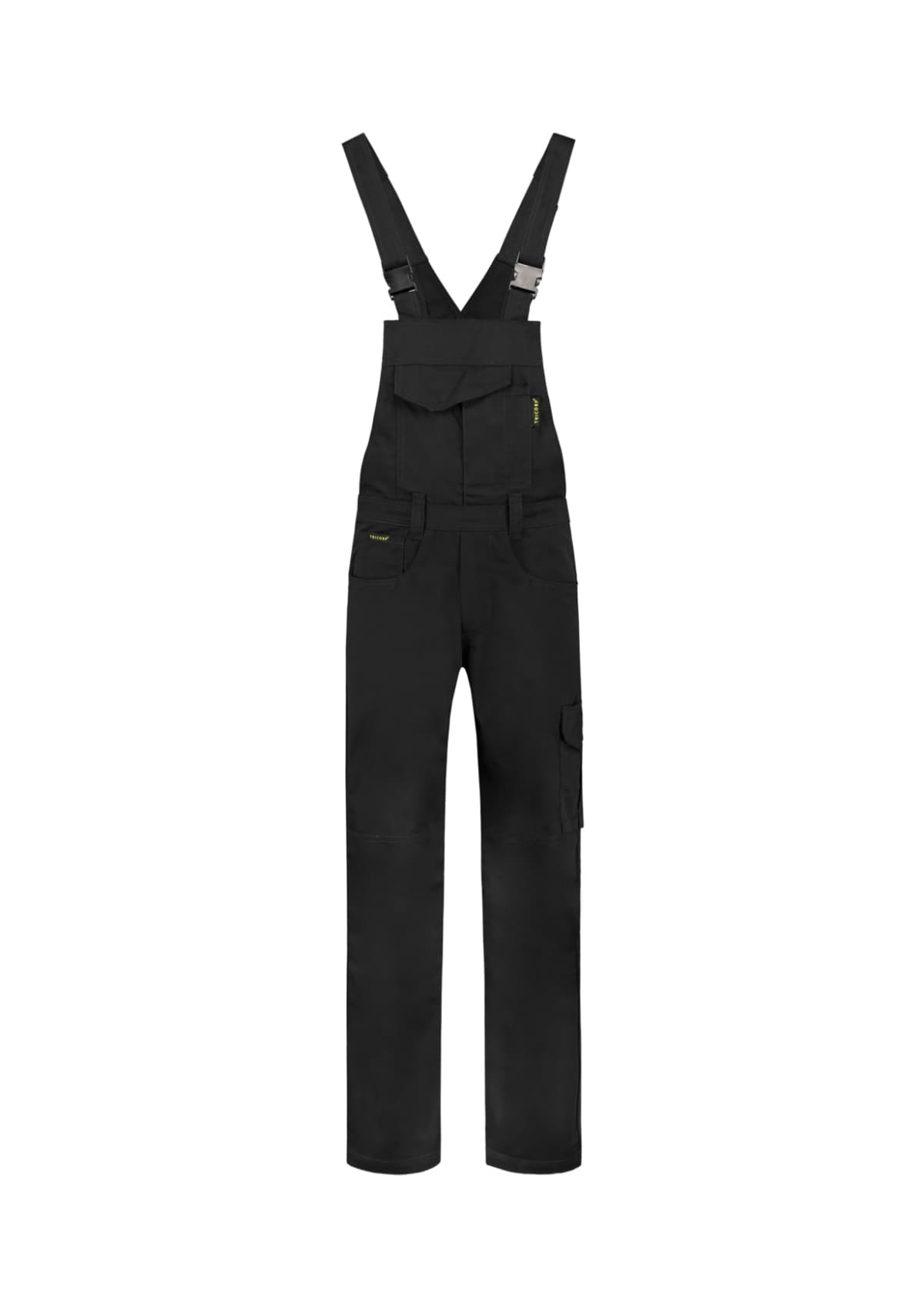 Dungaree Overall Industrial v barvě černá — Přední pohled