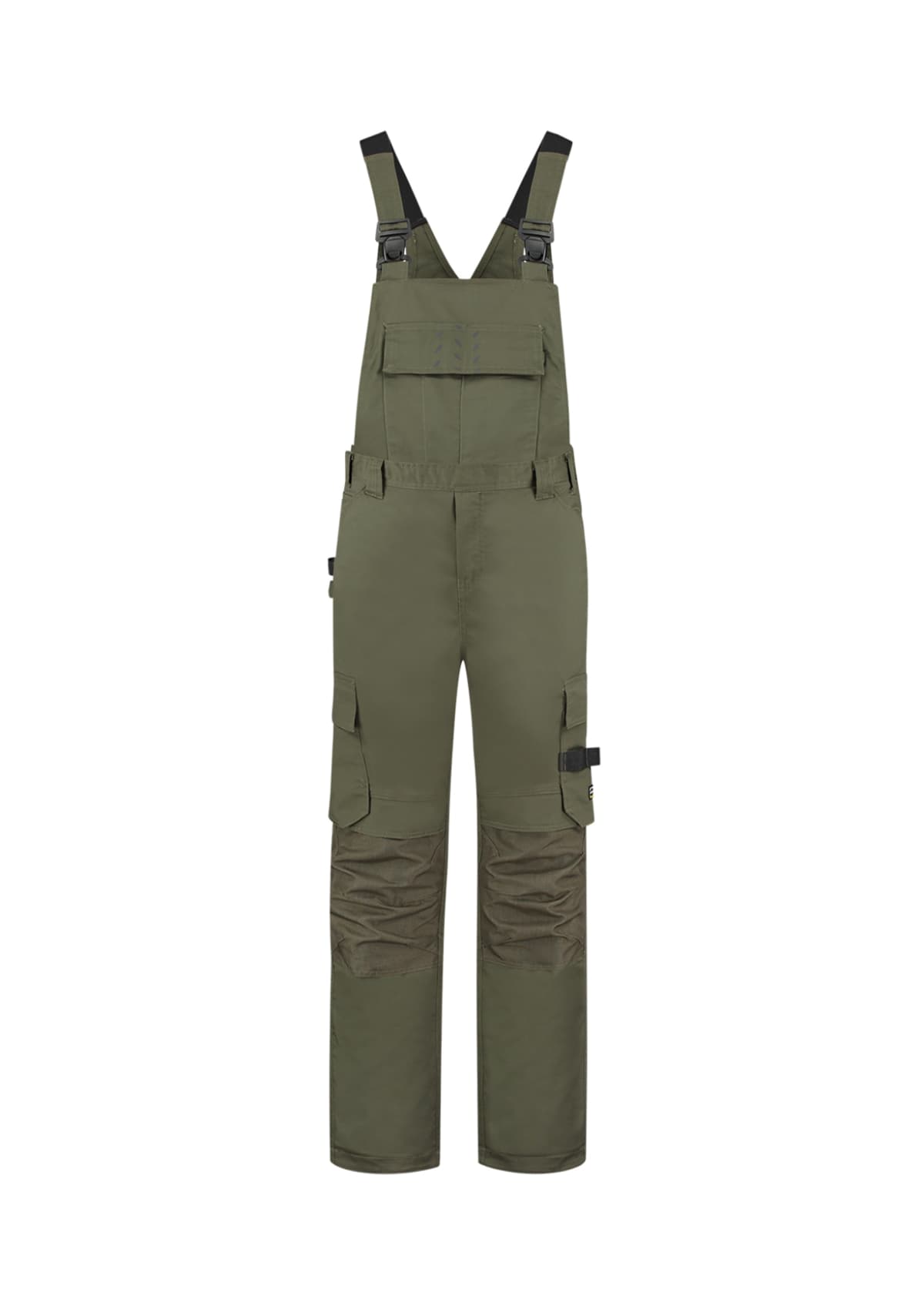 Bib & Brace Twill Cordura v barvě army — Přední pohled